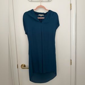 Teal Blue Short Sleeve Dress